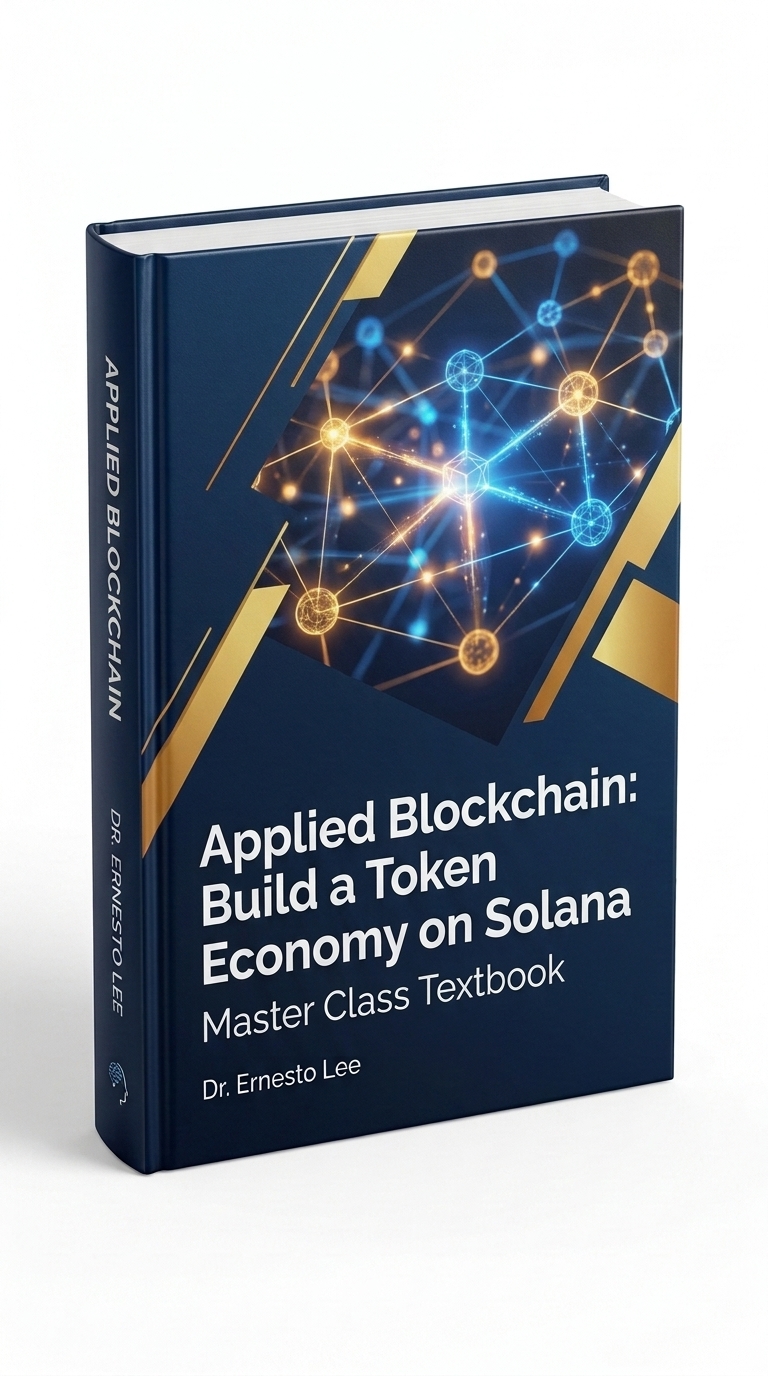 Applied Blockchain Build a Token Economy on Solana cover by Dr. Ernesto Lee